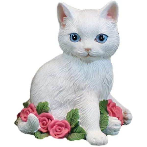 Dekorativ hage Cat Statue Art Resin Cat Statue Plen Ornament