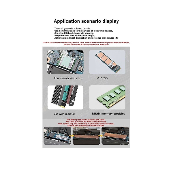 M.2 SSD Kiinteälevyn Jäähdytin Nvme Lämpölevy M.2 2280 SSD Lämpölevy Kannettava Kiinteälevy D