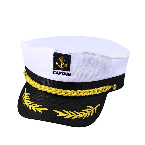 Barnehatt for kostyme, fancy dress, sjømannkostyme, marine-admiral, kapteinhatt, sjømannkaptein-kostymehatt