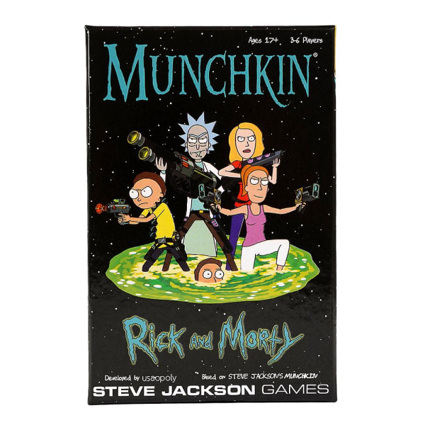 Rick Card Game Adult Swim Munchkin Brädspellicensierad Merchandise Munchkin Spel Från Steve