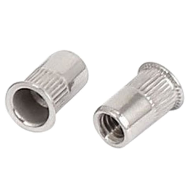 M4x10mm Blindmutter i rustfritt stål med gjenger, 50 stk
