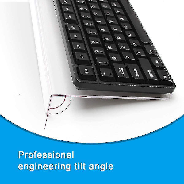 Computer Tiltet Tastaturholder, Klar Akryl Premium Stativ-pc Tastaturholder, Universal Forhøjet S