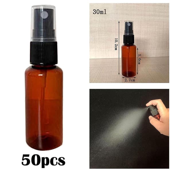 50 kpl Suihkepulloja Kevyt 30 ml Säiliö