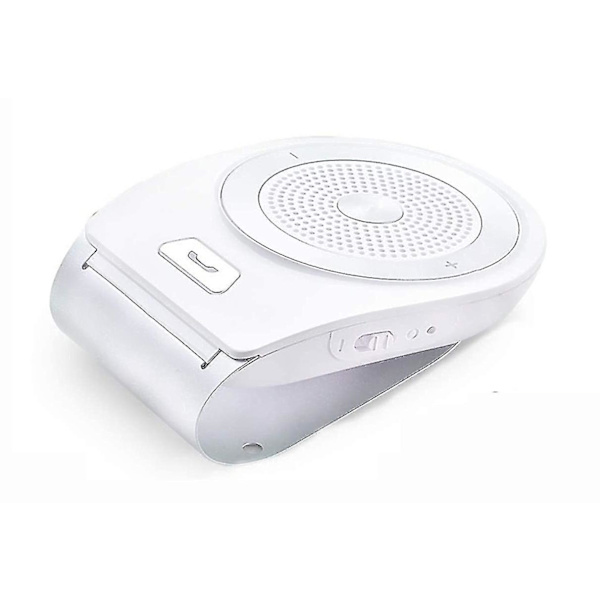 Bluetooth-bilsett for håndfri bruk med innebygd bevegelsessensor, støtter GPS (farge: hvit)