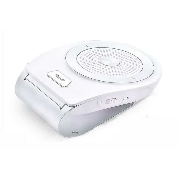 Bluetooth Handsfree-bilsats med inbyggd rörelsesensor som stöder GPS (färg: vit)