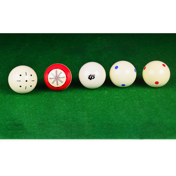 Billard Cue Ball Treningshjelp Treningskuler Med Standard Linjer Og Prikker Egnet For Amerikansk Åtte Ball