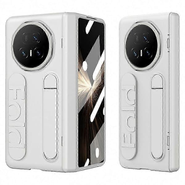 For Honor Magic V5 5G-deksel med støtte og håndleddsrem, hardt PC-telefondeksel White