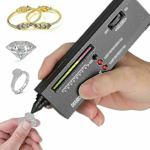 Diamanttester Selector Upplyst Smycken Ädelstenstestverktyg Med LED-indikator