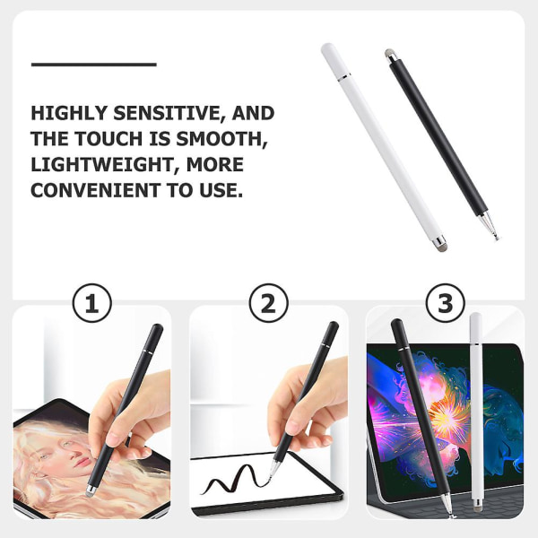 2 stk. Smart-Phone Touch Styluses Touch Screen Penner Mobiltelefon Skrivepenner