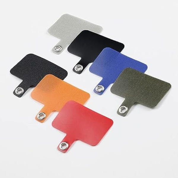 Mobiltelefon Lanyard Tether, Universell Hållbar Nylon Connector med Metallring Kompatibel med de Flesta Smartphones Fodral(Matt Svart)