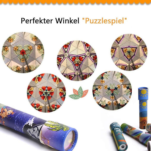 5 stk Kaleidoskop, Klassisk Kaleidoskop Leke, Justerbart Papir Kaleidoskop For Barnfest (Tilfeldig Farge)
