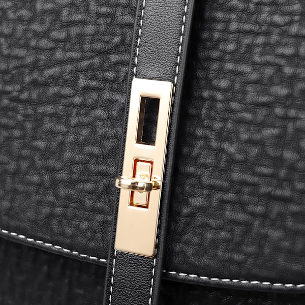 Högkvalitativ läderryggsäck för kvinnor, stor kapacitet, skolväska, resväskor Red Backpack