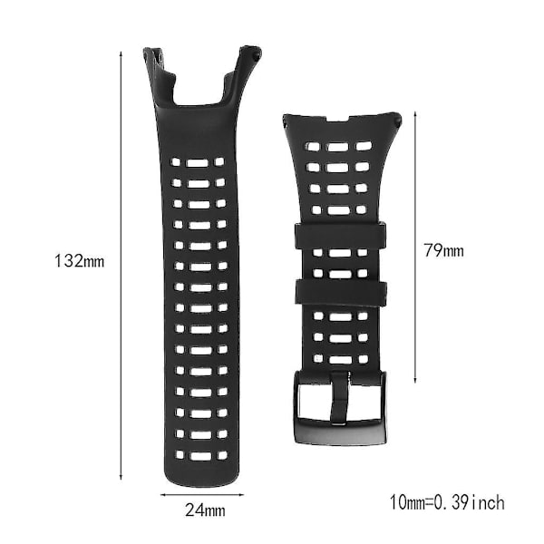 Gummiband för Suunto Ambit 1 2 3 Sportklocka Mjukt Armband Loop Armband