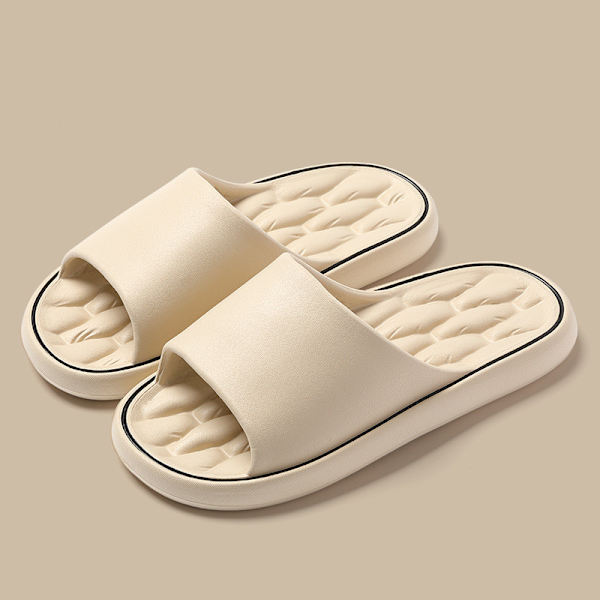 Kesän uudet pilvisandaalit miehille ja naisille, rantasandaalit, paksut pohjalliset, EVA-pehmeäpohjaiset, muodikkaat sandaalit, pariskuntien kotitossut Khaki 40-41