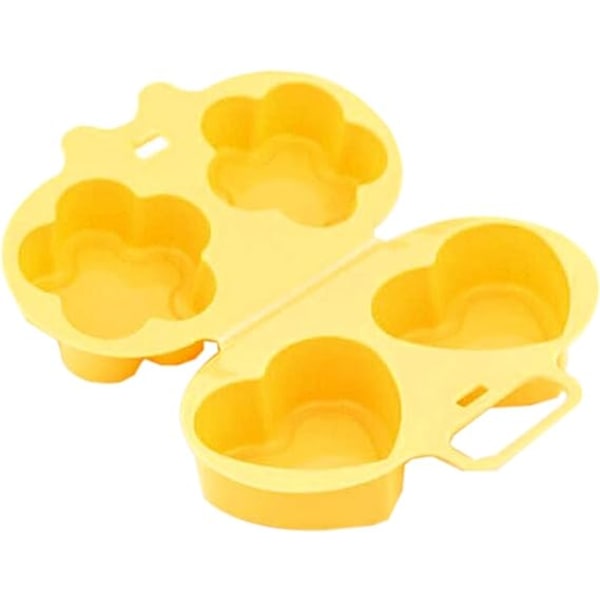 Mikrobølgedampet eggform Hjerte Blomstform Mikrobølgedampet eggkake Dessertform Omelettboks