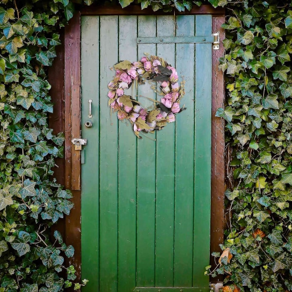 Konstgjord Blomkrans Krans För Utomhusdörr Inomhus Bröllop Ow R