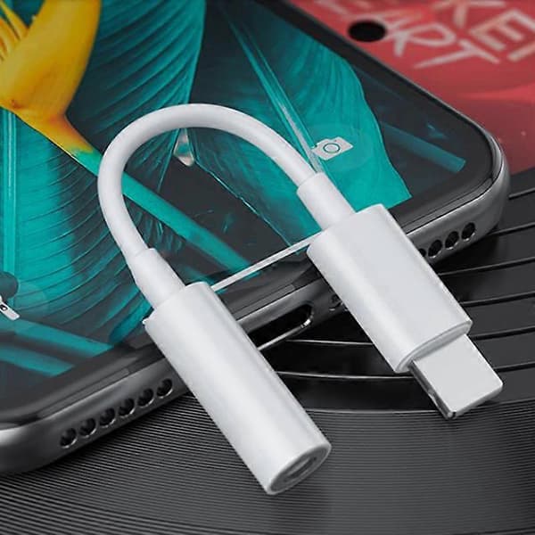 Hovedtelefon Øretelefon Jack Audio Converter Adapter Connector Kabel til iPhone