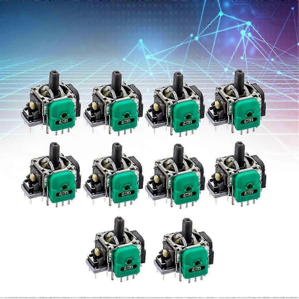 10 stk. for XBOX ONE/S Hall elektromagnetisk joystick