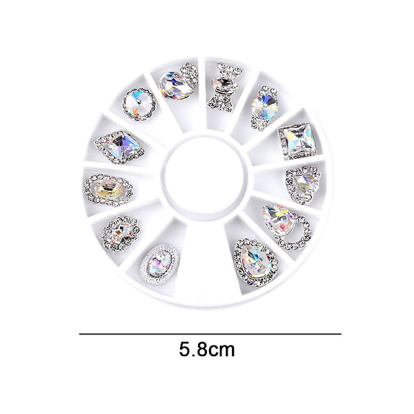 Neglekrystal Rhinestones Runde Stene Til