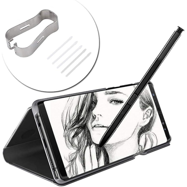 Reservedeler for berøringspenn S Pen Nibs verktøysett S Pen-spisser penn påfyllingsverktøysett for Note 8/9 Tab S3/4 (hvit)