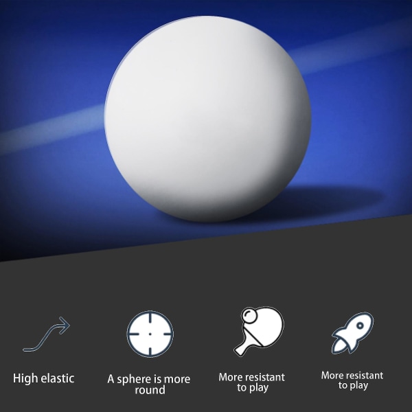50 kpl Premium Ping Pong Balls Advanced Training Pöytäpallo Kevyet kestävät saumattomat pallot Wh