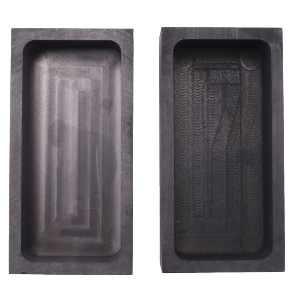 2 stk 1 kg grafittbarrestøpeform digelform for smelting støping raffinering gull sølv metall alu