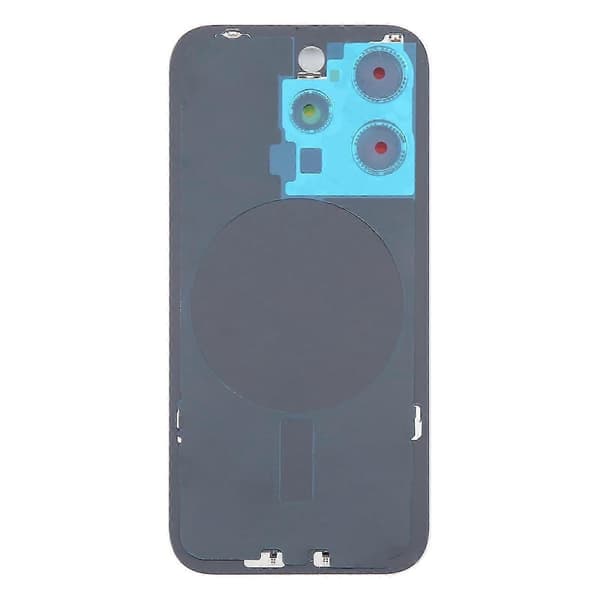 Original glasbatteribagcover til 16 Pro Silver