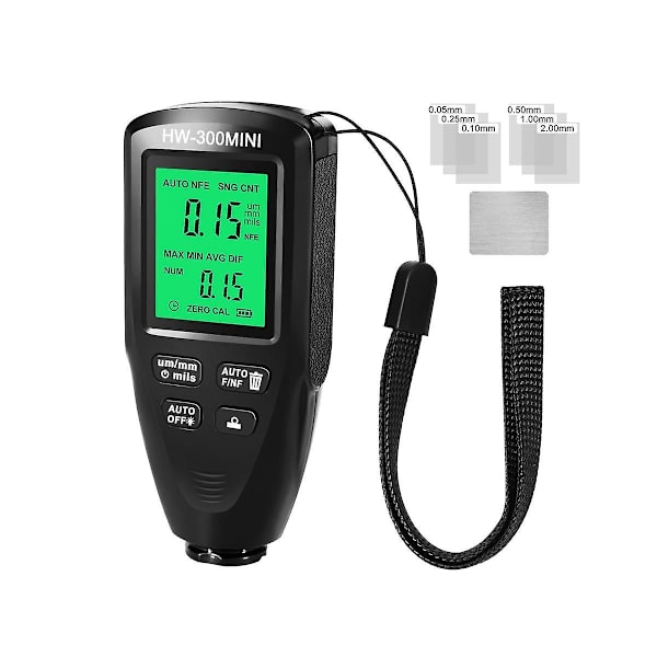 Hw300mini Digital Tjockleksmätare Tester Auto Billack Mätinstrument Lacklager Mätning