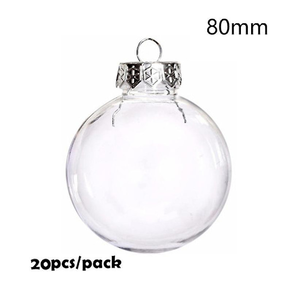 Läpinäkyvä kirkas DIY ripustettava pallo bauble koristeet X