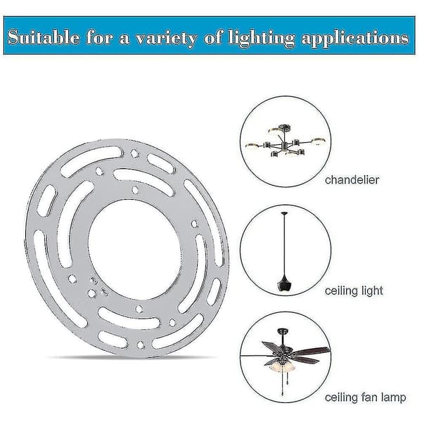 Loftlampe Beslag, 4 Tommer i Diameter
