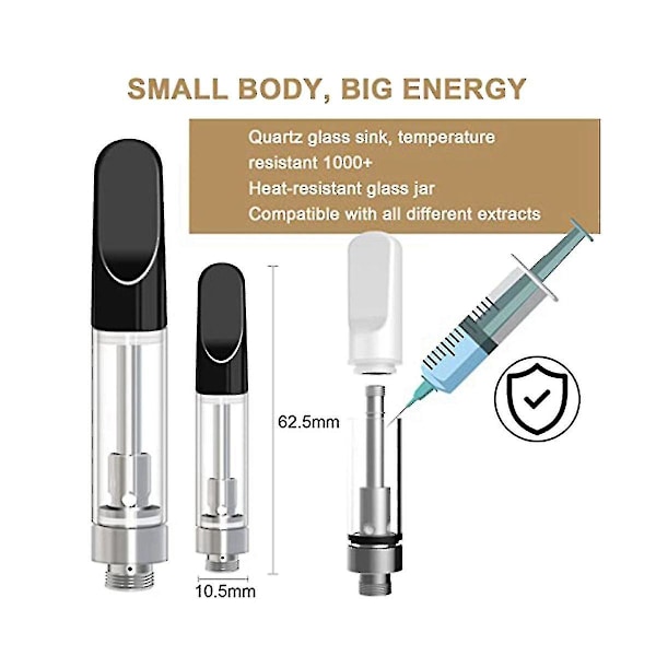 20 stk. tomme opbevaringsbeholdere til 1,0 ml glas