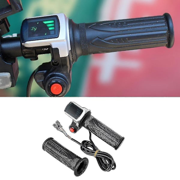 Universal elektrisk cykelgas med LCD-display håndtag gas til 36v drejegas scooter E-