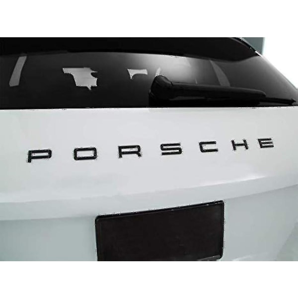 Kiiltävä musta kirjaimet takaluukun merkki embleemi 911 Carrera Cayenne Turbo Gt3