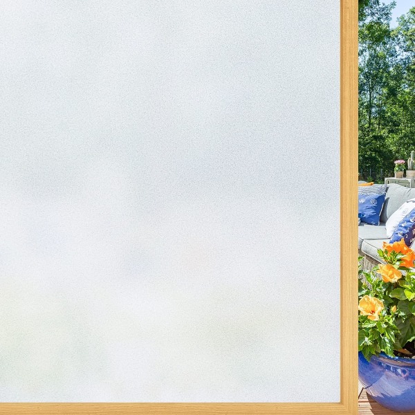Frostad fönsterfilm Sekretess: ogenomskinlig fönsterfilm för glasfönster Självhäftande solskyddsmedel Anti UV-fönsterglasfilm Statisk C