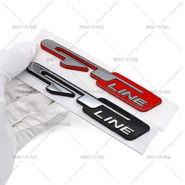 3d Abs Gt Line Logo Bil Trunk Emblem Badge Til Kia Seltos Picanto K3 K5 Sportage Ev6 Optima Rio Fortsæt Ceed Gt Line Tilbehør