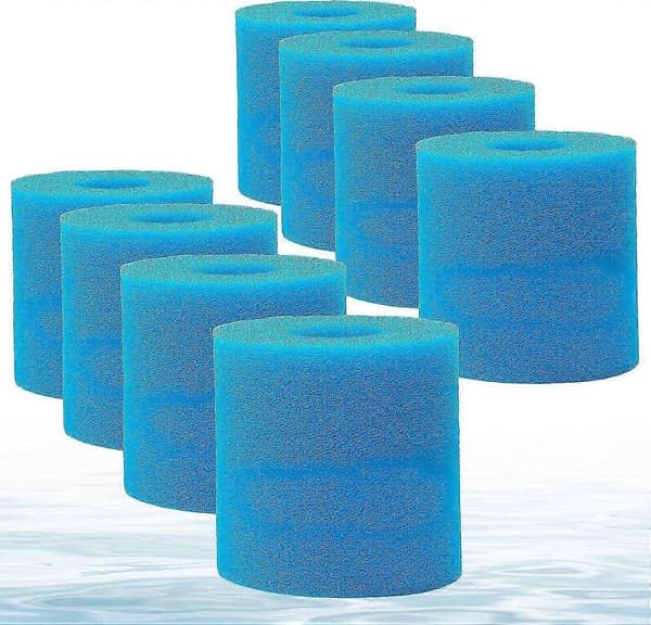 Återanvändbart Intex Typ H Poolfilter, Skumsvampfilter 8-pack