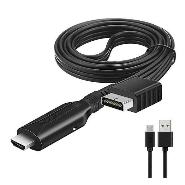 Wiistar For PS2 til HDMI-kompatibel Audio Video Konverter Adapter