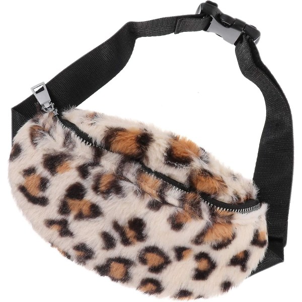 Cheetah Fanny Pack Leopard Barn Flickor Boho För Tjejpaket -1st Leopard Design Barn Midjeväska Plysch bröstväska