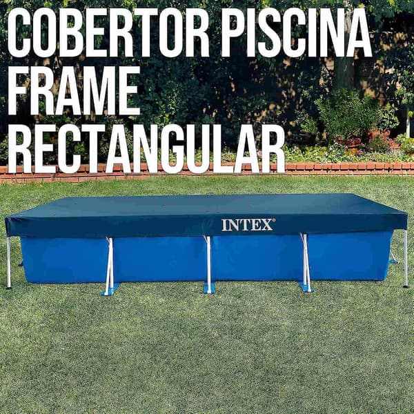 28039 Skyddande överdrag för rektangulär pool Blå 450 X 220 X 20 Cm