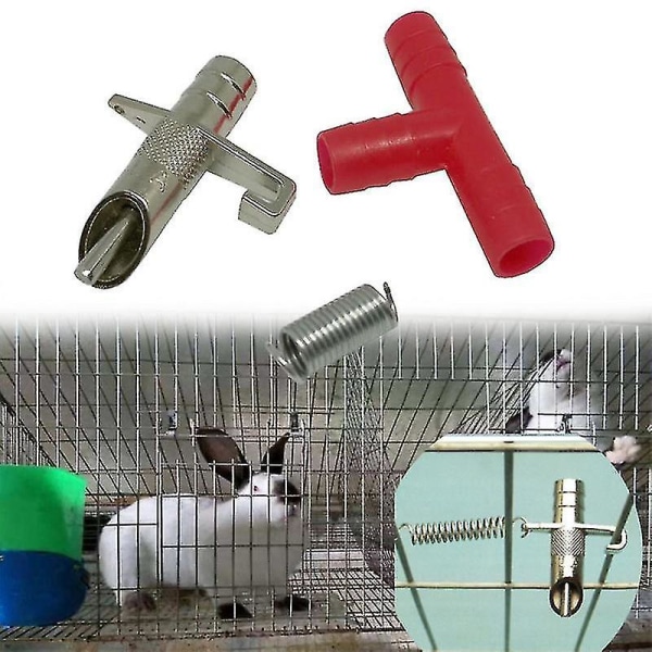 20 delar automatisk kaninvattenbehållare tjock mässing drickssystem för grisar, husdjur och fjäderfägårdsdjur--