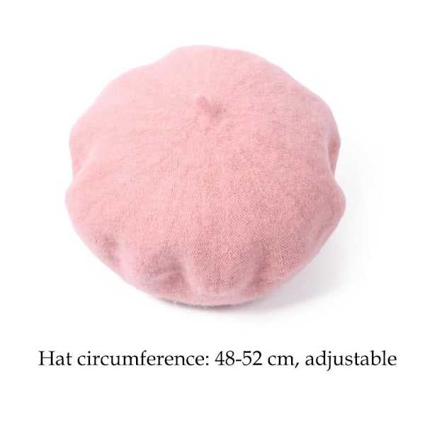 Nytt barnevotter i ull, mor og barn malerhatt, høst og vinter ensfarget hatt rose red