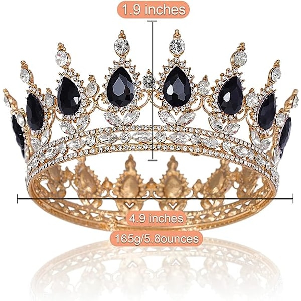 Prinsesskronor och Tiaror för Små Flickor - Kristallprinsesskrona, Födelsedag, Bal, Kostymfest, Drottning Rhinestone Kronor