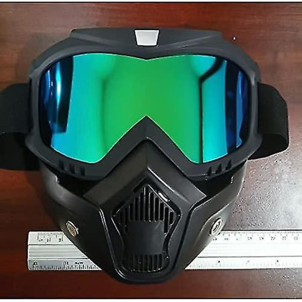 Qiffiy Hiihtolasit Lumilasit Unisex Hiihto Lumilautailu Maski Moottorikelkka Hiihtolasit Tuulenpitävät Motocross Suojalasit Turvalasit Suun Suodattimella