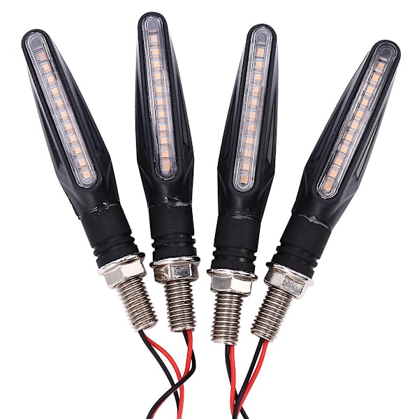4 stk. LED Tilbehør Motorcykel Flush Mount Blinklys Motorcykel LED Blinklys Motorcykel Blinklys