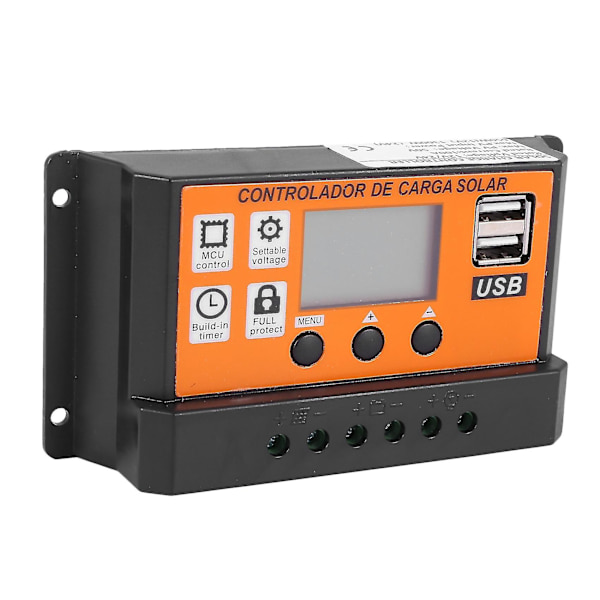 100A MPPT Solpanelregulator Laddningsstyrenhet Autofokus Spårning