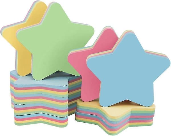 Post-it-lapper (10 bøker (stjernemønster 76*76mm (100 ark per bok)))