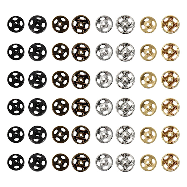 40 kpl Metalliset Napit Ruuvit Napit Vaatteiden Napit Painonapit Vaatteille