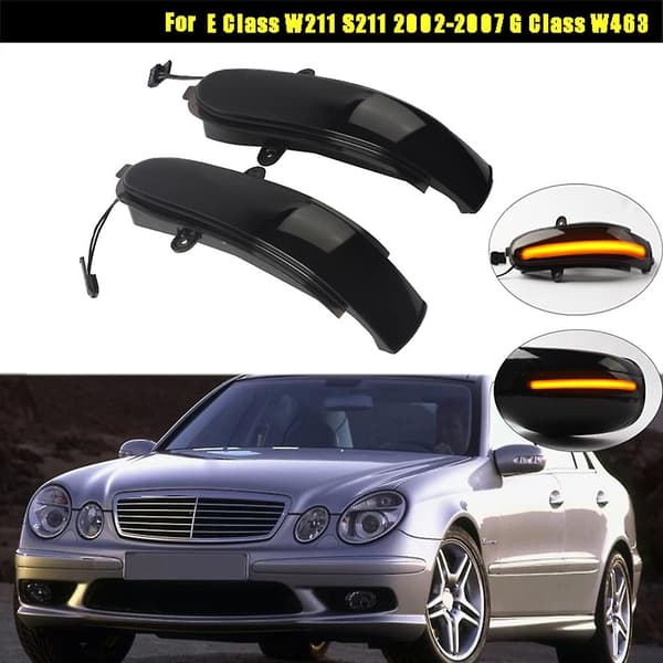 Bil LED Dynamisk Blinkers Sidospegel Ljus För E Klass W211 S211 2002-2007 G Klass