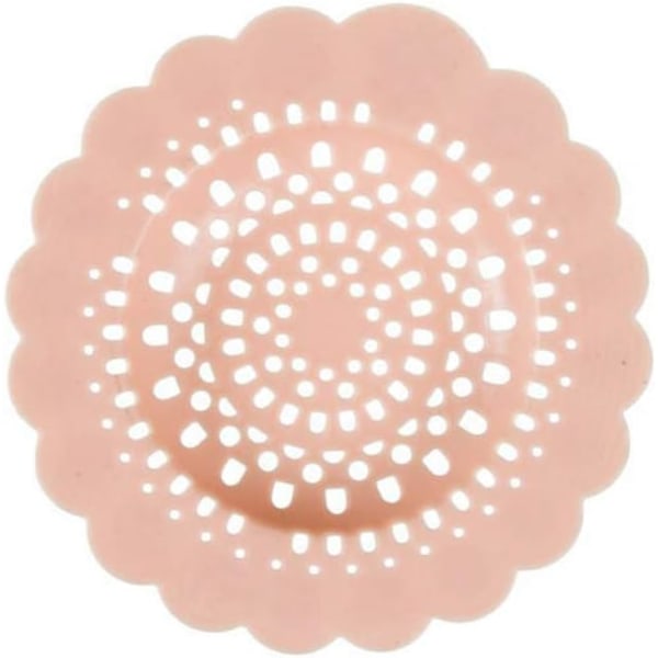 ⒾⓁKestävä silikonikukka ontto pesualtaan siivilä cover kylvyn tyhjennyspäällinen kodin keittiön puhdistustyökalu vaaleanpunainen