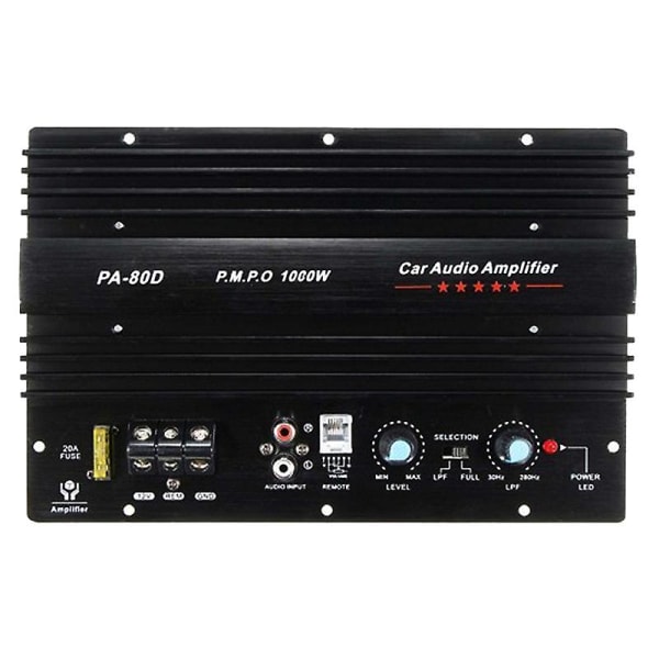 12V 1000W Bilstereo Hög Effekt Förstärkare Amp Kretskort Subwoofer Amp Pa-80d